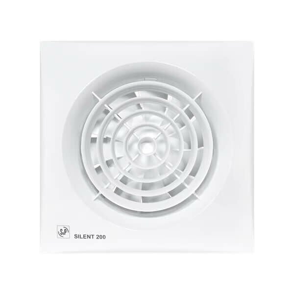 S&P SILENT 200 Mini Aksiyel Fan Tuvalet ve Banyo Aspiratörü 180 m³/h