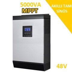 LEXRON Güneş Enerji İnverteri, Solar Enerji İnverteri, 5KVA 5000 Watt MPPT  Akıllı İnverter