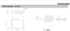 Pakkens 62x12 mm 0/+120 °C Arkadan Bağlantılı Gazlı Termometre 3mt Kapiler Boyu