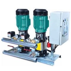 Master 2 MVK 9/6T Dikey Kademeli Çift Pompalı Hidrofor 15 Kat 50 Daire 380 Volt 20 m³/h 70 mss