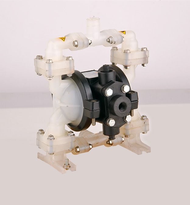 Huge Pump-Günalsan HP02 Plastik Polipropilen Gövdeli Diyaframlı Havalı Pompa 15 Lt/Dk 7 Bar 1/4 inch