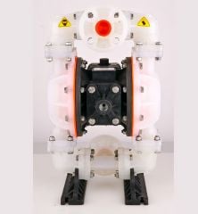 Huge Pump-Günalsan HP10 Plastik Polipropilen Gövdeli Diyaframlı Havalı Pompa 150 Litre/Dakika 7 Bar 1 inch