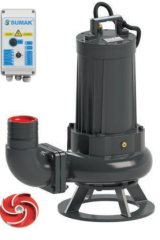 Sumak SDTV 150/4 Foseptik Dalgıç Pompa Trifaze 380V 15 Hp