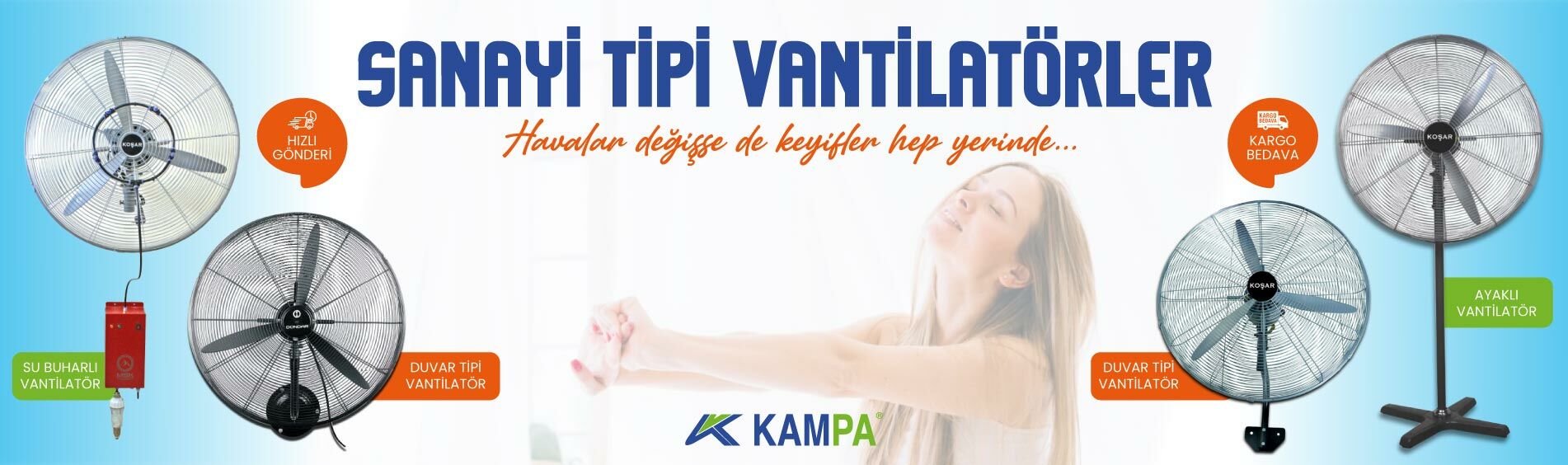 Sanayi Tipi Vantilatörler