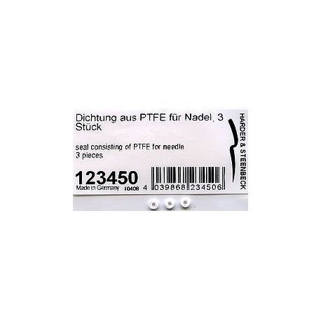 123450 Seal consisting of PTFE for needle, unit 3 pcs for all H&S and HANSA models except COLANI