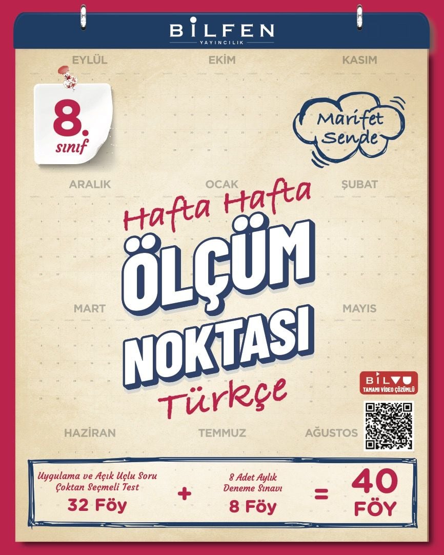 8.SINIF TÜRKÇE HAFTA HAFTA ÖLÇÜM NOKTASI ( YENİ )