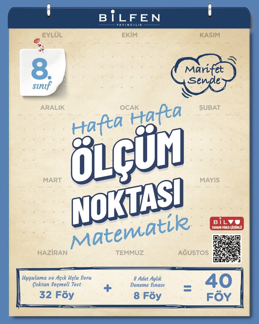 8.SINIF MATEMATİK HAFTA HAFTA ÖLÇÜM NOKTASI ( YENİ )