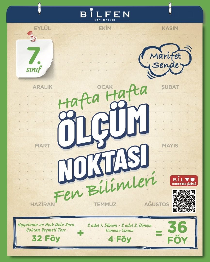 7.SINIF FEN BİLİMLERİ HAFTA HAFTA ÖLÇÜM NOKTASI ( YENİ )