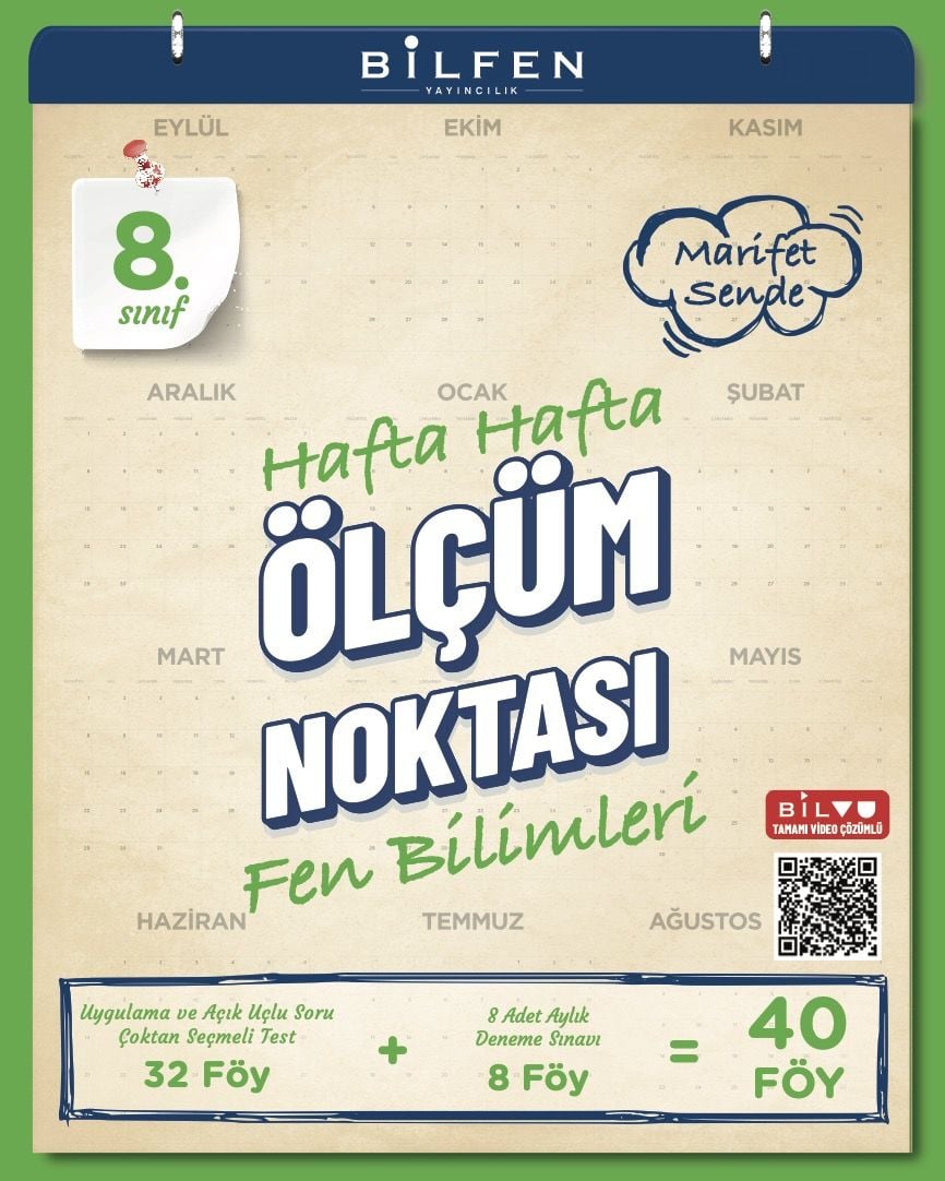 8.SINIF FEN BİLİMLERİ HAFTA HAFTA ÖLÇÜM NOKTASI ( YENİ )