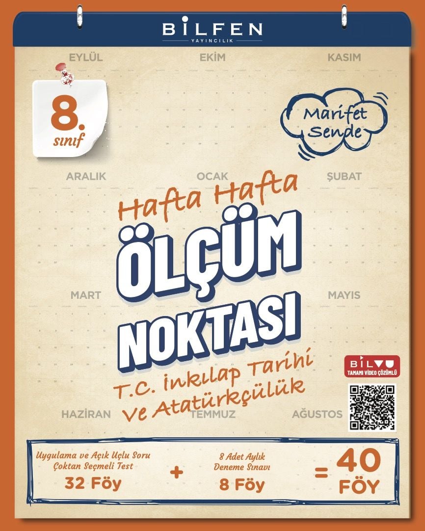 8.SINIF İNKILAP TARİHİ VE ATATÜRKÇÜLÜK HAFTA HAFTA ÖLÇÜM NOKTASI ( YENİ )