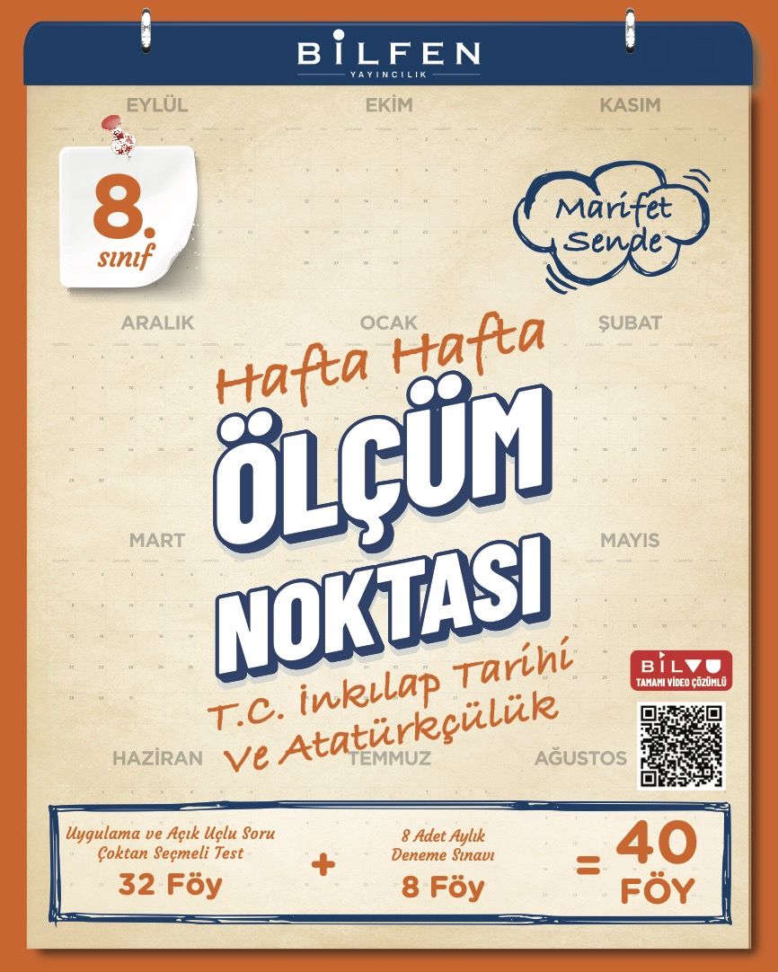 8.SINIF İNKILAP TARİHİ VE ATATÜRKÇÜLÜK HAFTA HAFTA ÖLÇÜM NOKTASI ( YENİ )