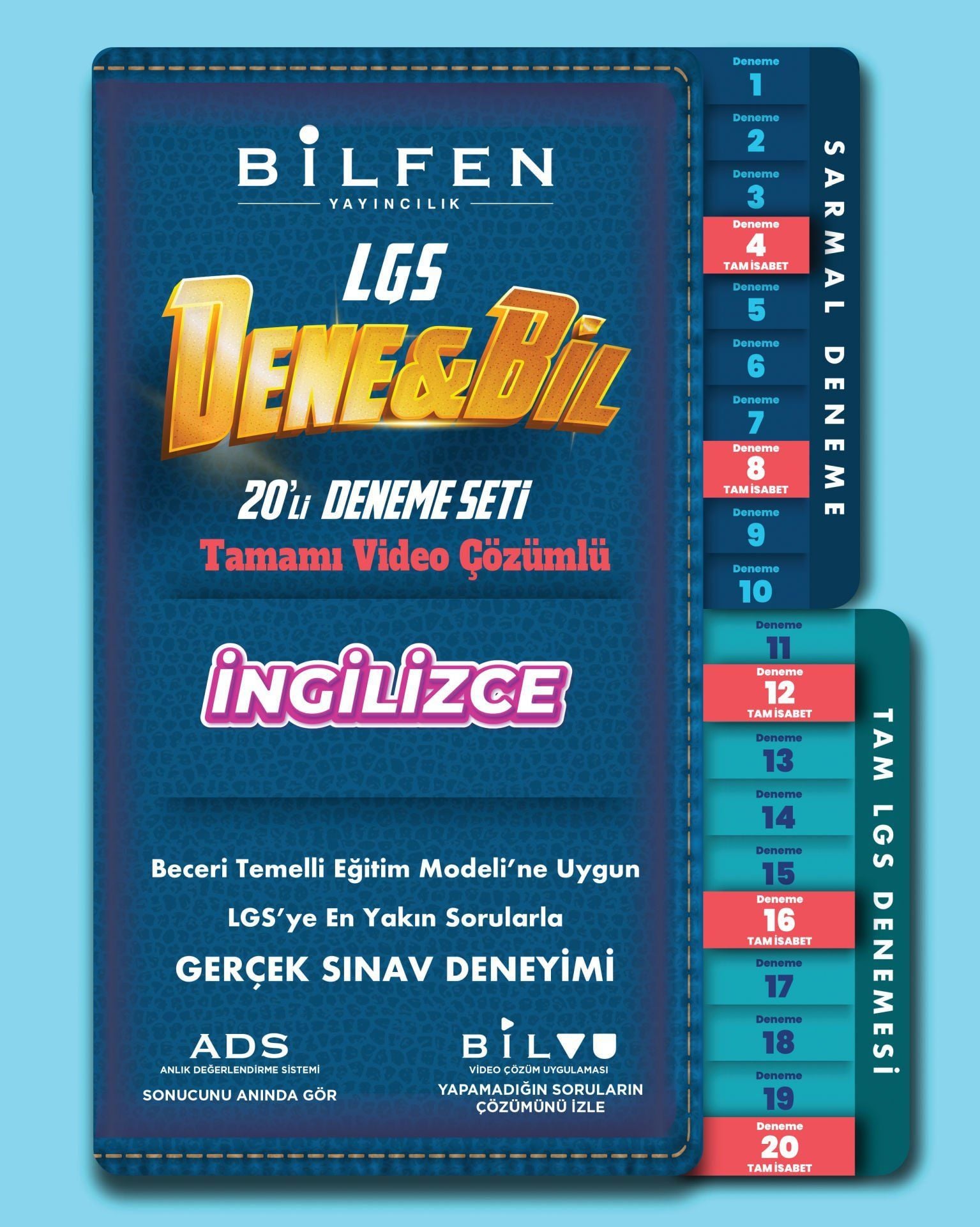 8.SINIF DENEBİL İNGİLİZCE 20 Lİ DENEME SETİ