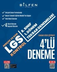 8. SINIF LGS SON KONTROL 1.DÖN. 4'LÜ DENEME