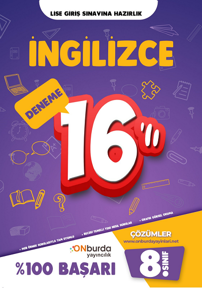8.Sınıf İngilizce Yeni Nesil Branş Denemeleri