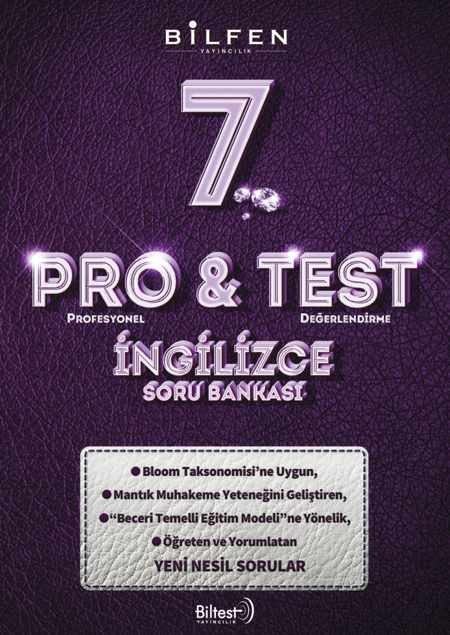 7. SINIF PROTEST İNGİLİZCE SORU BANKASI