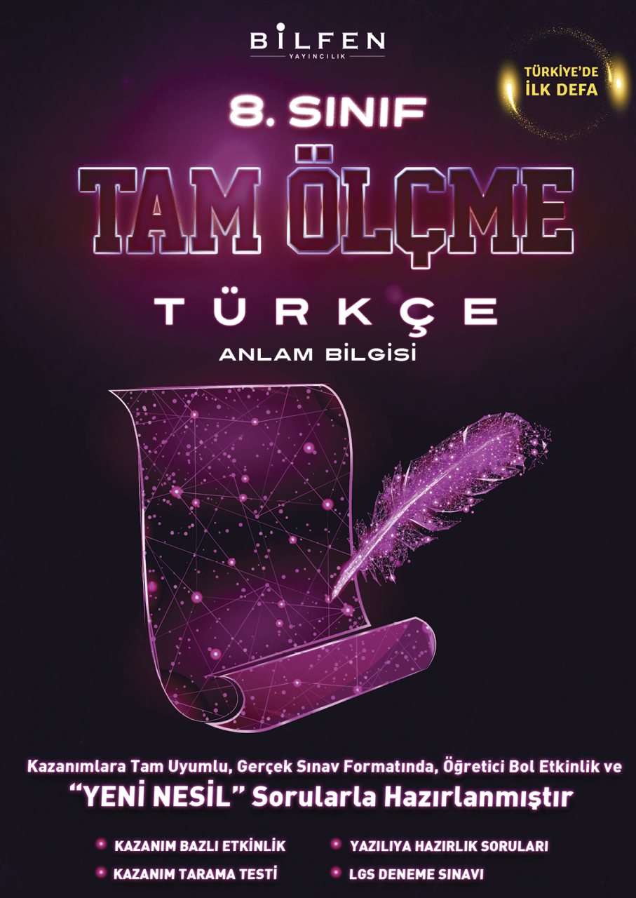 8. SINIF TÜRKÇE TAM ÖLÇME