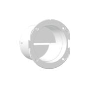 Ventilatör Konnektörü, Düz, 76mm, Beyaz