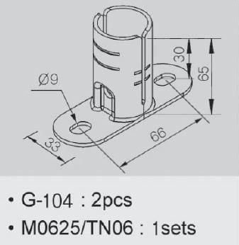 GA-104 ALÜMİNYUM PROFİL İLE DİK BAĞLANTI