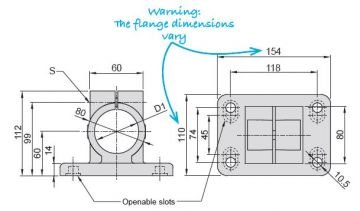 1420 MİL GÖVDE TUTUCU Ø20-Ø30 601906 (Ø60)