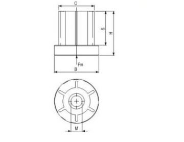 235 YUVARLAK PROFİL KILAVUZLARI Ø38*M12*1,5 (235 381 512)