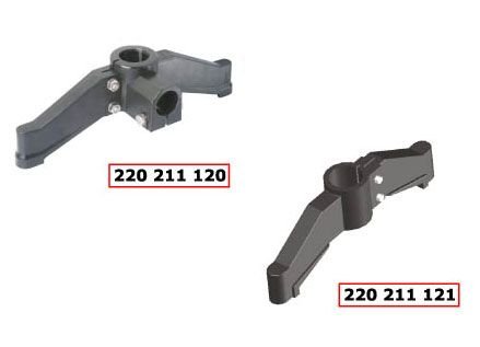 220 PLASTİK İKİLİ AYAK (AÇISIZ) DÜZ VE BAĞLANTILI Ø48,3  (220 211 120)