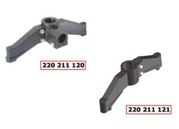 220 PLASTİK İKİLİ AYAK (AÇISIZ) DÜZ VE BAĞLANTILI Ø48,3  KUTU PROFİL (220 211 121)