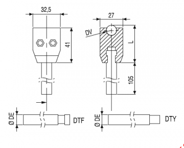 Dar Sırtlı Tekli Çubuk Mengenesi (Milli)/ SINGLE CLAMP WITH ROD