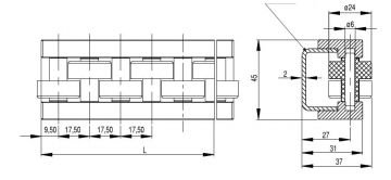 BONCUK MAKARA TEK SIRALI/ROLLER GUIDE(ONE ROLLER DESING)