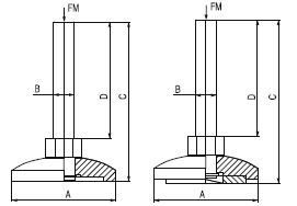 580 METAL TABAN (SEGMALI) SABİT PABUÇ (ÇİNKO KAPLAMALI)