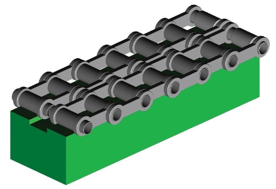 ALPOLEN 1000  2T MODEL AĞIR TİP ZİNCİR KIZAKLARI/ROLLER CHAIN GUIDES(HEAVY TYPE)