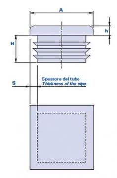 Kare Profil Tapası ( 40X40 - 150X150 )