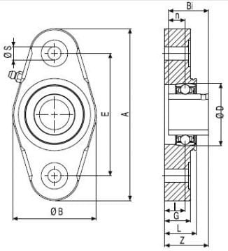 UCFL KAPAKLI BADEM RULMAN YATAKLARI/ALMOND BEARING UNITS WITH CLOSED COVER