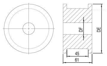 300 AVARE KASNAK (TALAŞLI İMALAT TEK PARÇA) / STANDART IDLER WHEELS