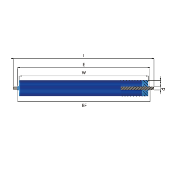2900 Serisi Avara Hafif Taşıma için Rulo / Gravity Conveyor Roller