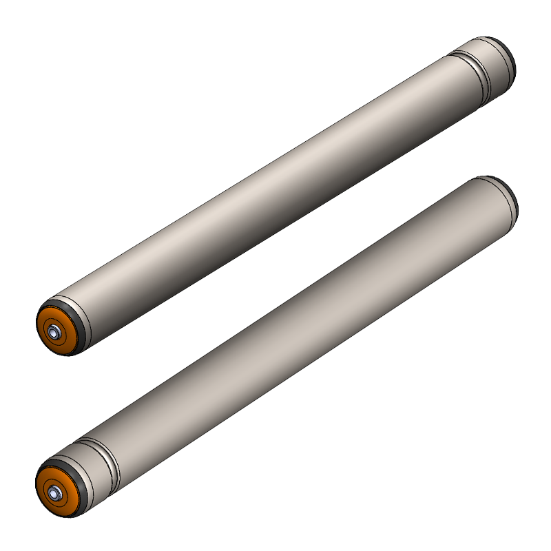 3230 Serisi Yuvarlak Kayış Tahrikli Konveyör Rulosu / Single Double Grooved Conveyor Roller Series