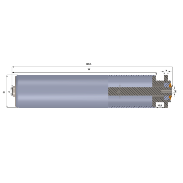 3411 Series Gear Drive Conveyor Roller / Drive Conveyor Roller Series