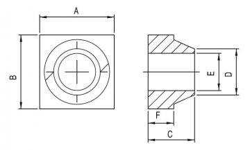 SQUARE CHANNEL NUTS / NUT