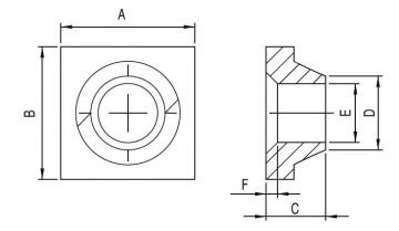 SQUARE CHANNEL NUTS / NUT