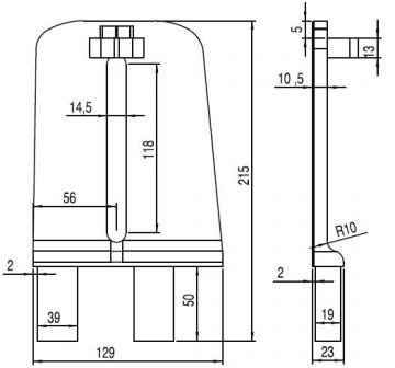 (23*129) ALÜMİNYUM GERME PLAKASI TAKIMI/ (23*129) ALUMINIUM PROFILE STRECHER PLATE SET