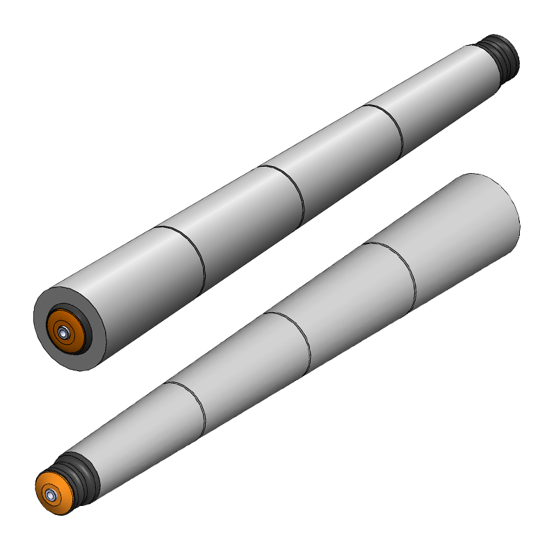 3660 Serisi Çift Oluklu O Kayış Konik Dönüşlü Konveyör Rulosu / Series Curve Conveyor Roller