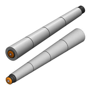 3660 Serisi Çift Oluklu O Kayış Konik Dönüşlü Konveyör Rulosu / Series Curve Conveyor Roller