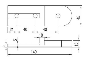 (45*45) ALÜMİNYUM PROFİL AVARE PLAKASI TAKIMI (Sağ ve Sol) / (45*45) ALUMINIUM PROFILE SUPPORT FOR AXIS AND BEARING PLATE (RIGHT-LEFT)