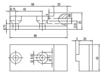 (45*45) ALÜMİNYUM PROFİL AVARE  GERDİRME APARATI TAKIMI / (45*45) ALUMINIUM PROFILE SUPPORT FOR AXIS AND BEARING PLATE