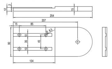 (45*90) ALÜMİNYUM AVARE PLAKASI TAKIMI(Sağ ve Sol)/ (45*90) ALUMINIUM STRECHER PLATE(Rıght-Left)