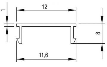 ALÜMİNYUM PROFİL KANAL FİTİLİ (10) / ALUMINIUM STRIP PROFILE (10)