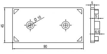 45*90 ALÜMİNYUM PROFİLE KAPAĞI / 45*90 ALIMINIUM PROFILE COVER