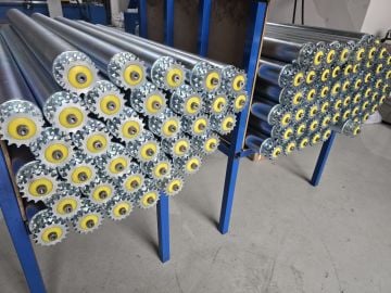 3321 Çift Sıra Tahrikli Konveyör Ruloları / Steel Double Sprocket Roller