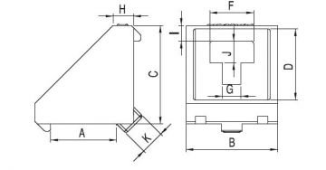 ZAMAK KÖŞE BAĞLANTI/ BRACKET
