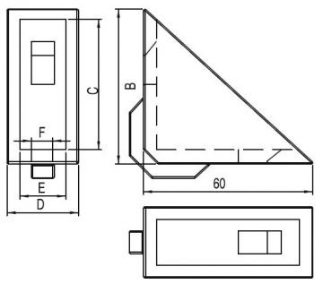 ZAMAK KÖŞE BAĞLANTI 30*30 / BRACKET