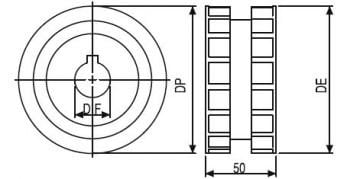 328  PLASTİK TEK PARÇA BANT TAHRİH DİŞLİSİ (POLYAMİD PA6 KATKILI) / DRIVE SPROCKETS